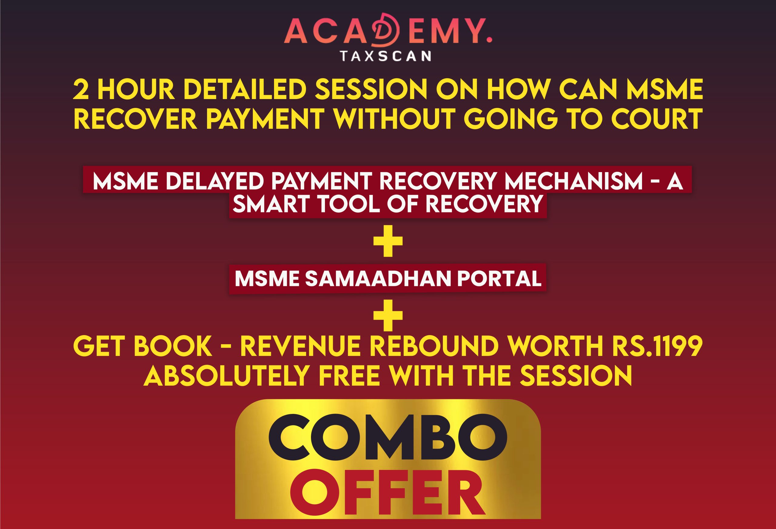 MSME - MSME Combo Sale - How can MSME recover payment - Payment Recovery Mechanism - MSME Sammadhan Portal - Taxscan Academy
